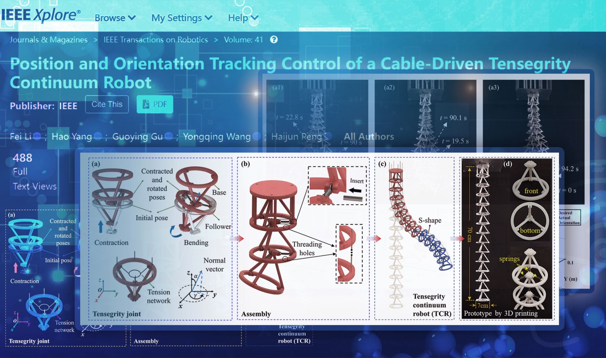 【創(chuàng)新在大工】力航學(xué)院團(tuán)隊突破連續(xù)型機(jī)器人末端位置—姿態(tài)協(xié)同精準(zhǔn)跟蹤控制技術(shù)瓶頸